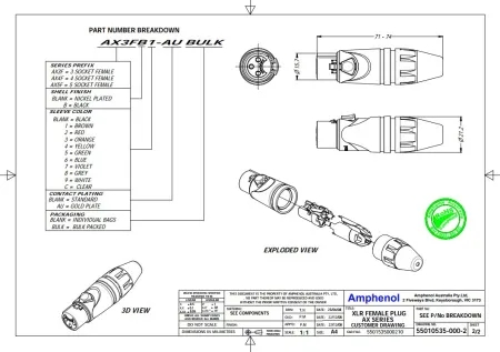 Купить AMPHENOL AX5F по выгодной цене в Челябинске