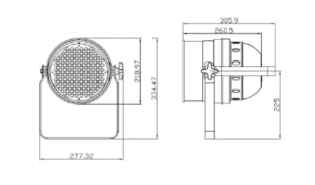 INVOLIGHT LEDPAR64/BK INVOLIGHT LEDPAR64/BK