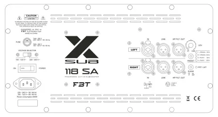 Купить FBT X-SUB 118SA по выгодной цене в Челябинске