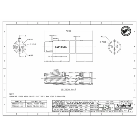 Купить Amphenol AC3F3MBW по выгодной цене в Челябинске