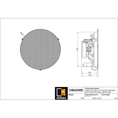 Купить AUDAC CIRA530D/W по выгодной цене в Челябинске
